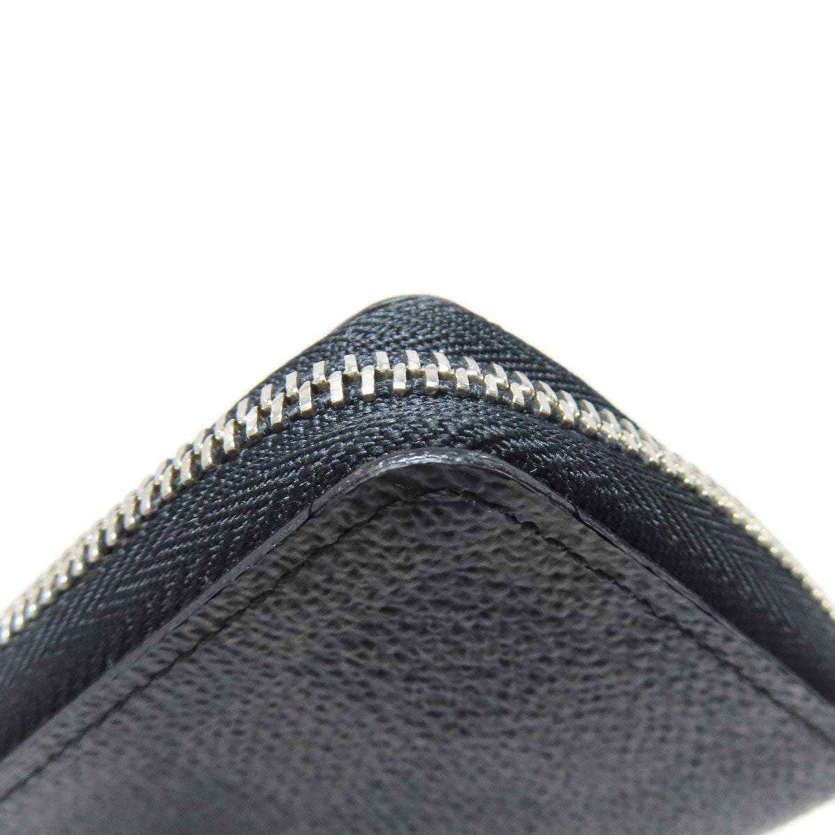 LOUIS VUITTON Coin case N63076 Damier canvas black Zippy coin purse mens Used