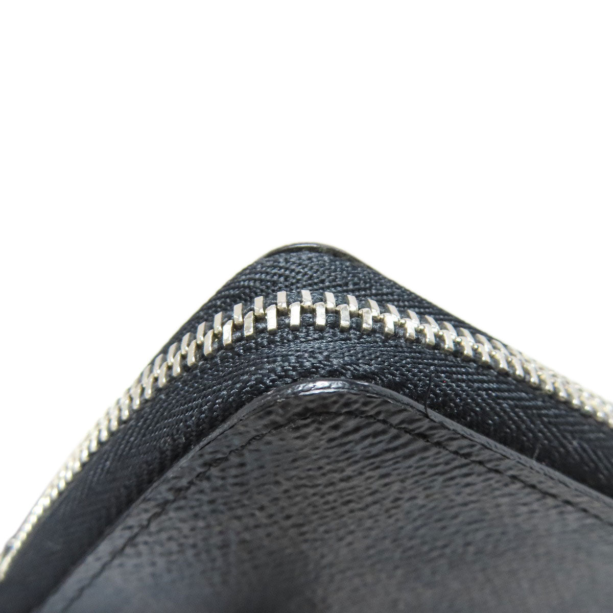 LOUIS VUITTON Coin case N63076 Damier canvas black Zippy coin purse mens Used