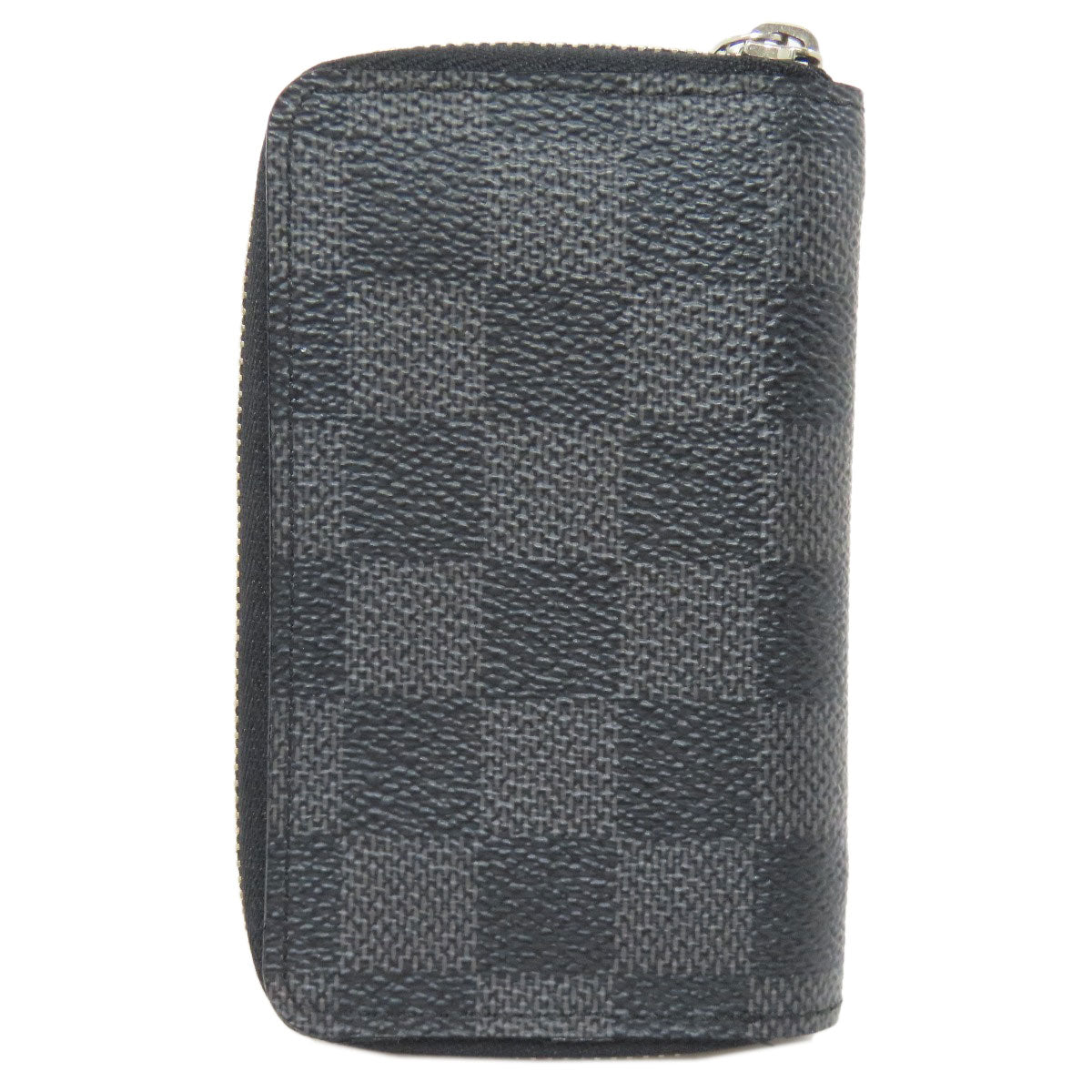 LOUIS VUITTON Coin case N63076 Damier canvas black Zippy coin purse mens Used
