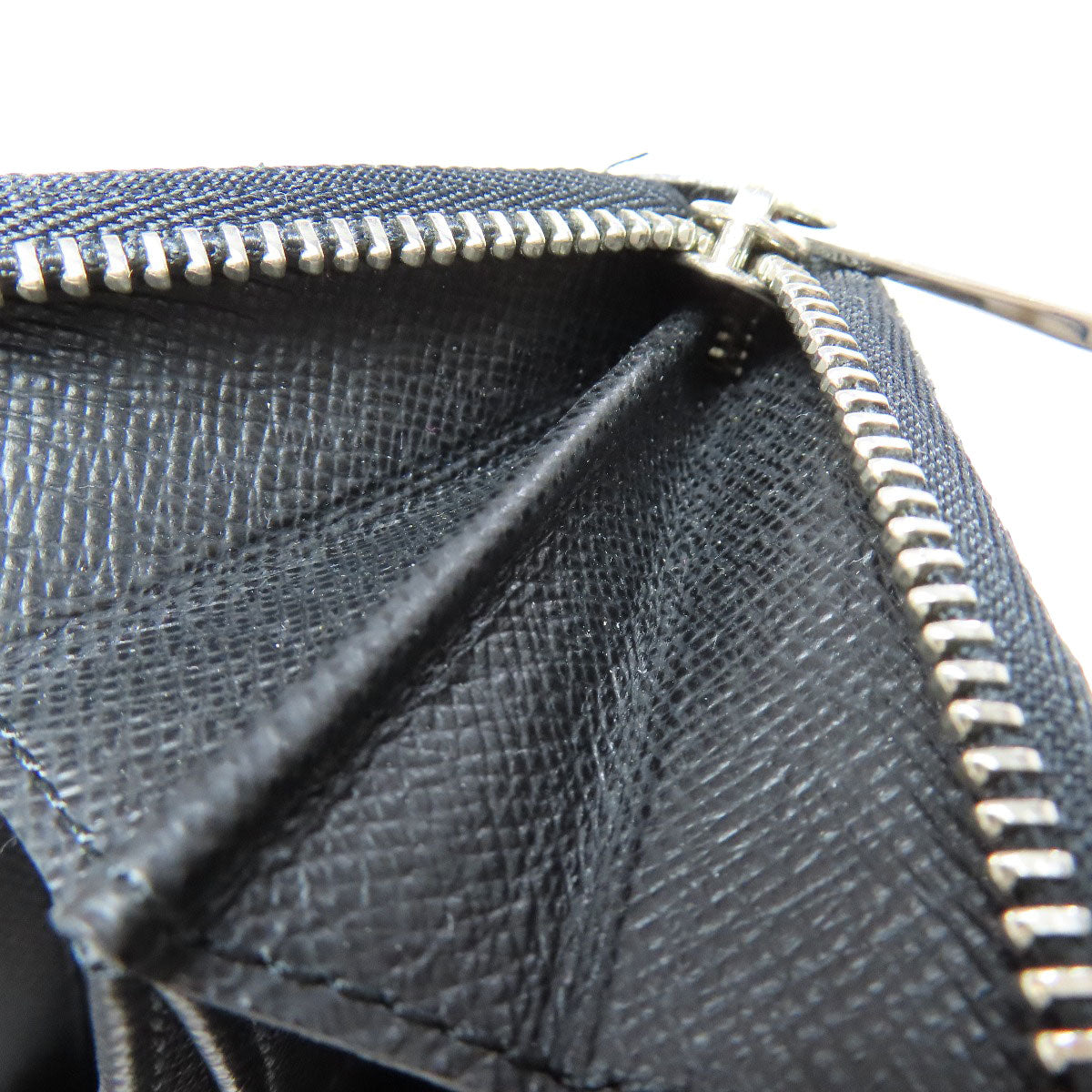 LOUIS VUITTON Coin case N63076 Damier canvas black Zippy coin purse mens Used