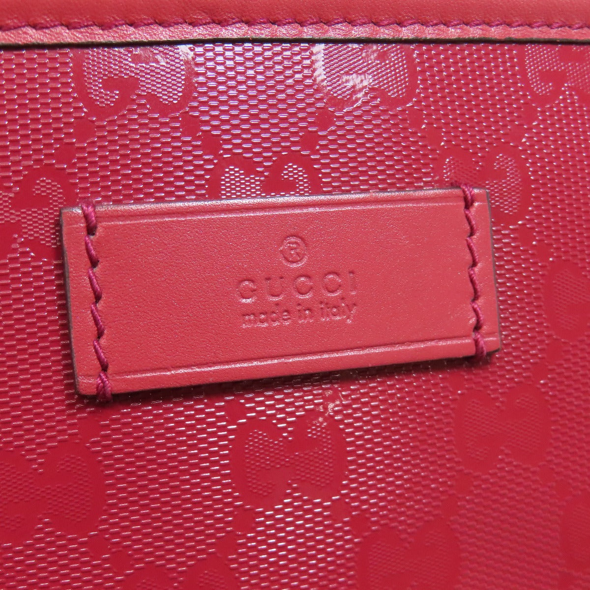 GUCCI Tote Bag 211138 PVC Red GG implementation Women Used