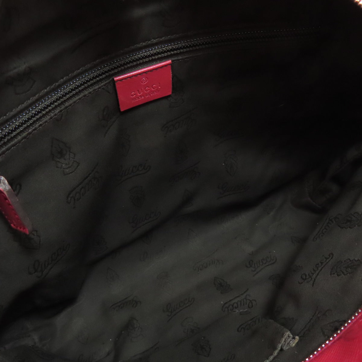 GUCCI Tote Bag 211138 PVC Red GG implementation Women Used