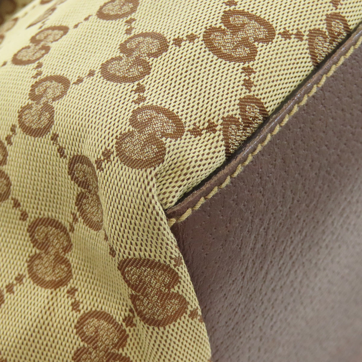 GUCCI Handbag 131228 canvas beige GG