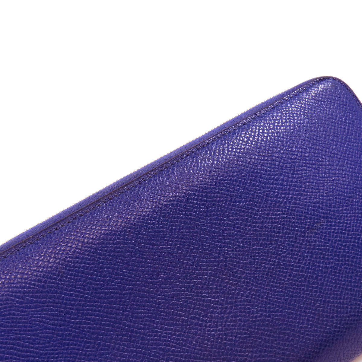 HERMES Long Wallet Purse Epsom blue Azap Silk in Long