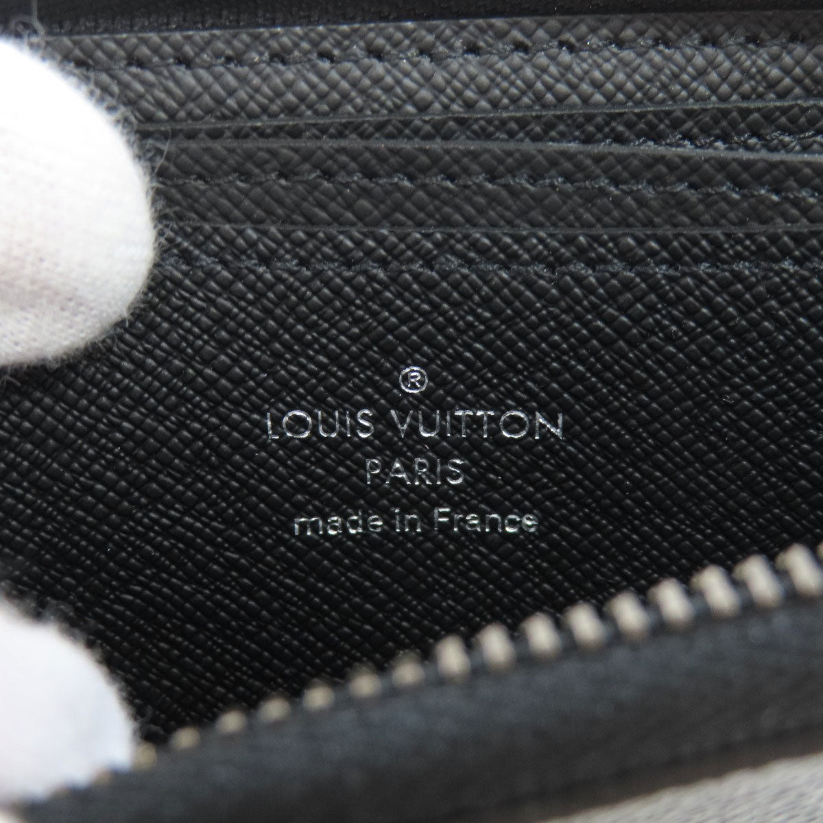 LOUIS VUITTON Coin case M81662 Monogram Eclipse black Vertical mens(Unisex) Used