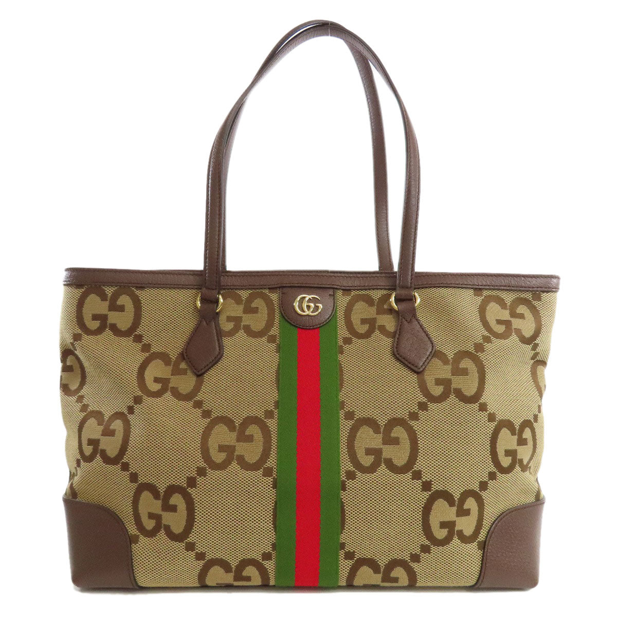 GUCCI Tote Bag 631685 canvas Brown Offdia GG Medium Women Used
