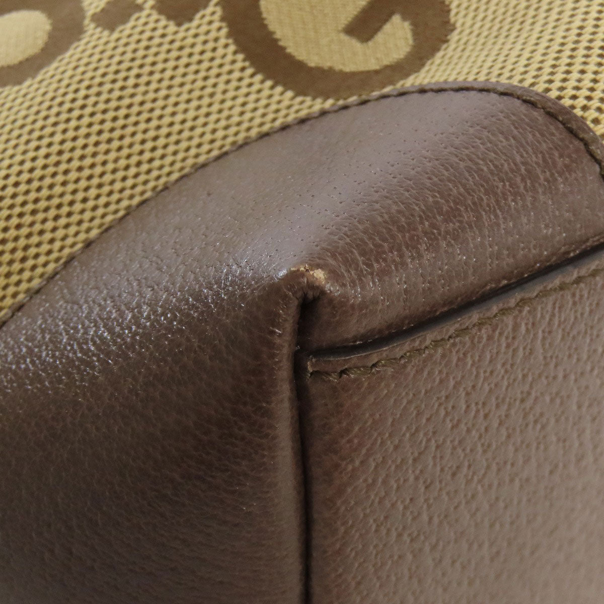 GUCCI Tote Bag 631685 canvas Brown Offdia GG Medium Women Used