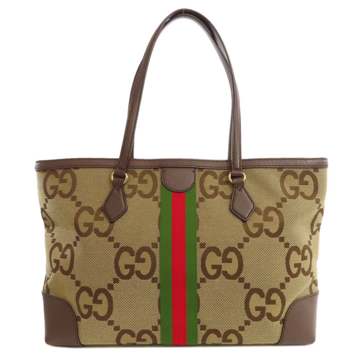 GUCCI Tote Bag 631685 canvas Brown Offdia GG Medium Women Used