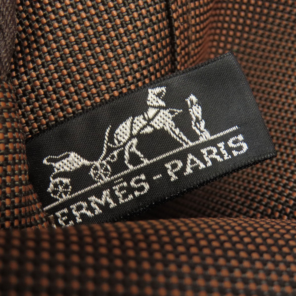 HERMES Handbag canvas Brown Her LineMM Women Used