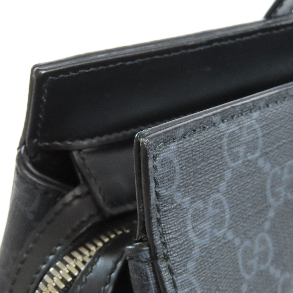 GUCCI Tote Bag 626356 PVC black GG Supreme mens Used