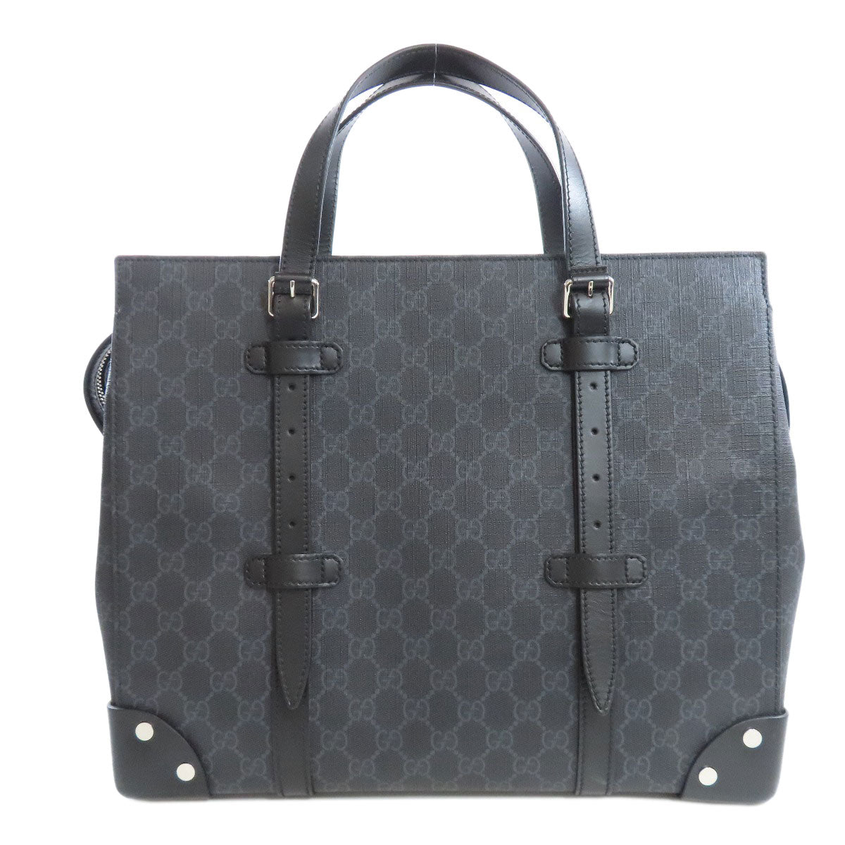 GUCCI Tote Bag 626356 PVC black GG Supreme mens Used