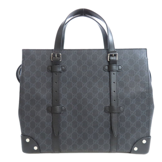 GUCCI Tote Bag 626356 PVC black GG Supreme mens Used