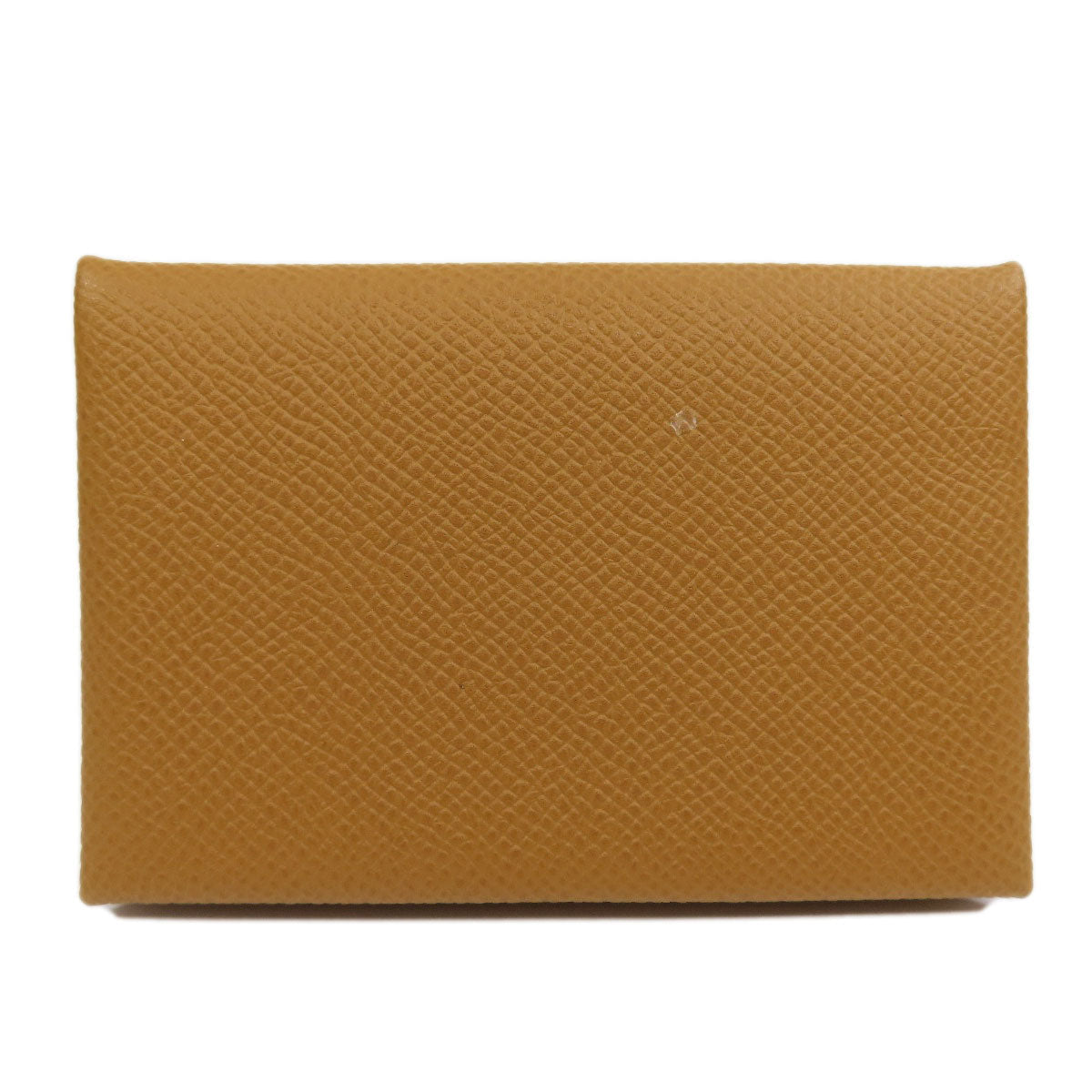 HERMES Card Case Epsom Brown Calvi SilverMetal