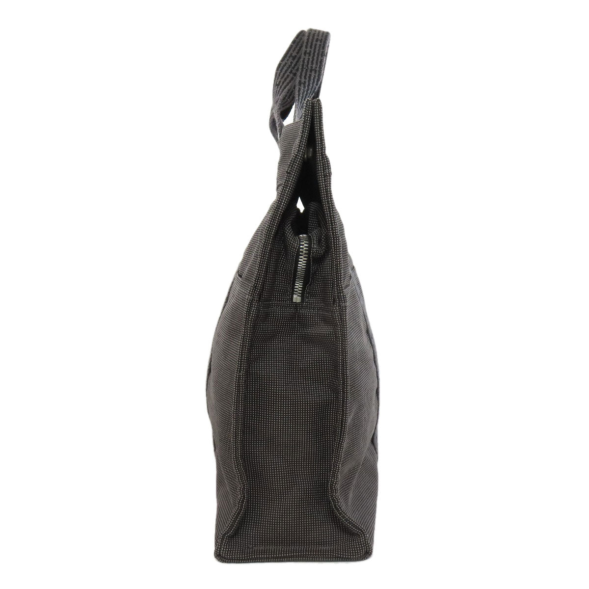 HERMES Tote Bag canvas gray Her Line Tote MM Women Used