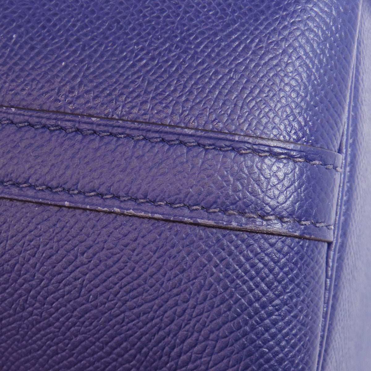 HERMES Handbag Epsom Navy Picotin Lock PM Blue Ankle Trace Silver Metal Women Used
