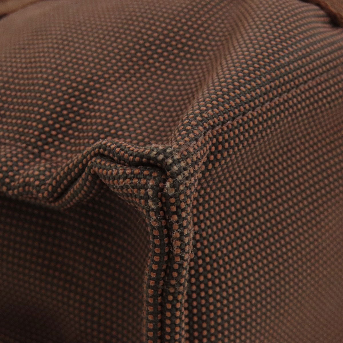 HERMES Handbag canvas Brown Her LinePM Women Used
