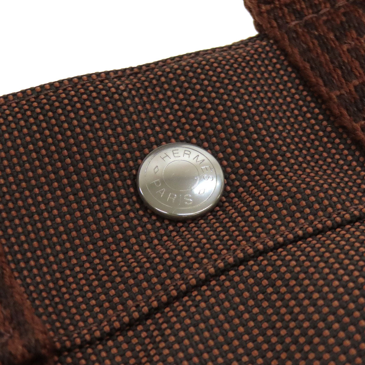 HERMES Handbag canvas Brown Her LinePM Women Used