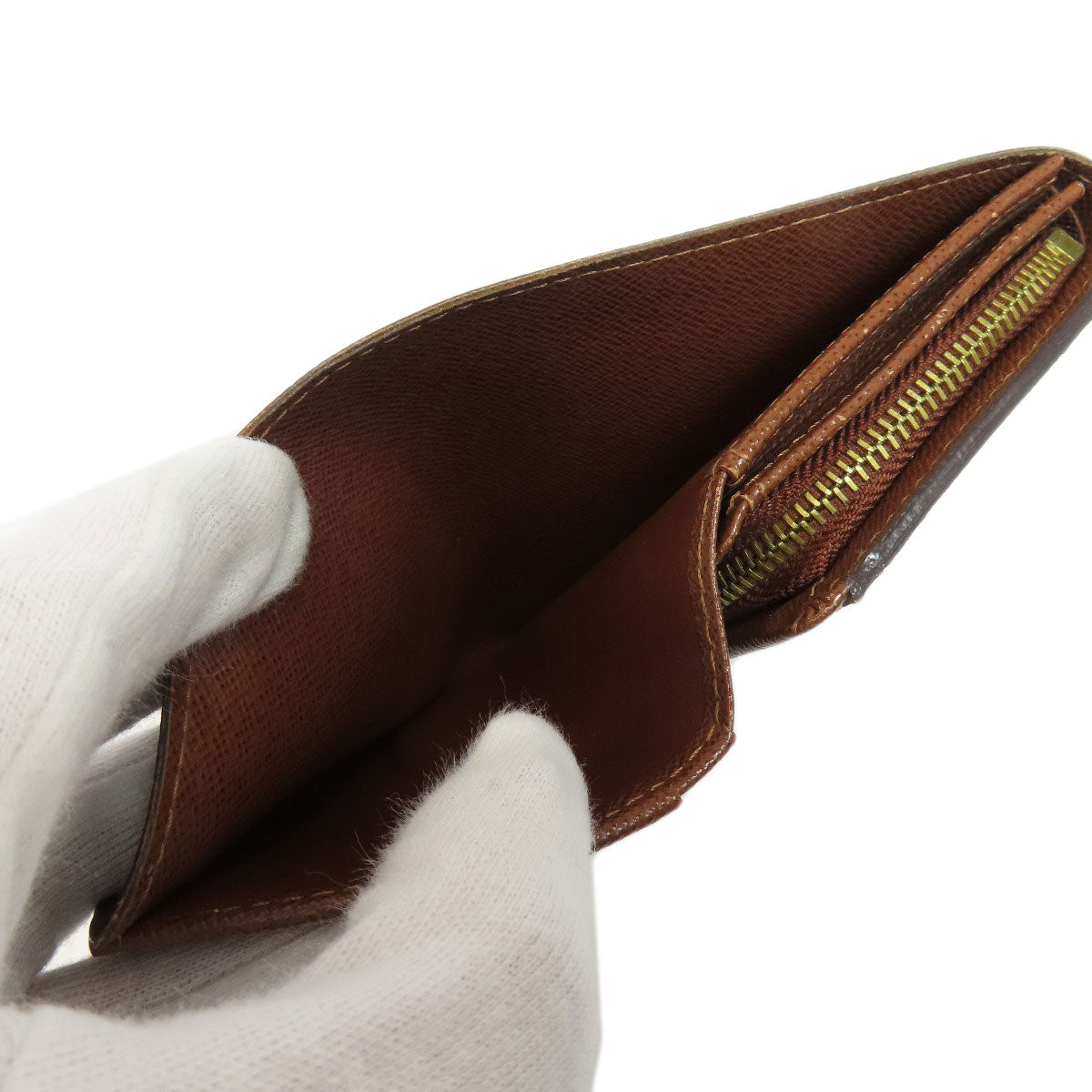 LOUIS VUITTON Bifold Wallet M61736 Monogram canvas Brown Portefeuille Tresol Women Used