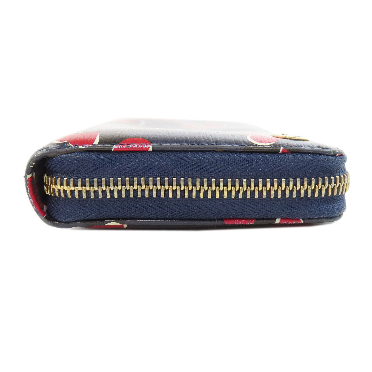 GUCCI Long Wallet Purse 309705 leather Navy Interlocking G Women Used