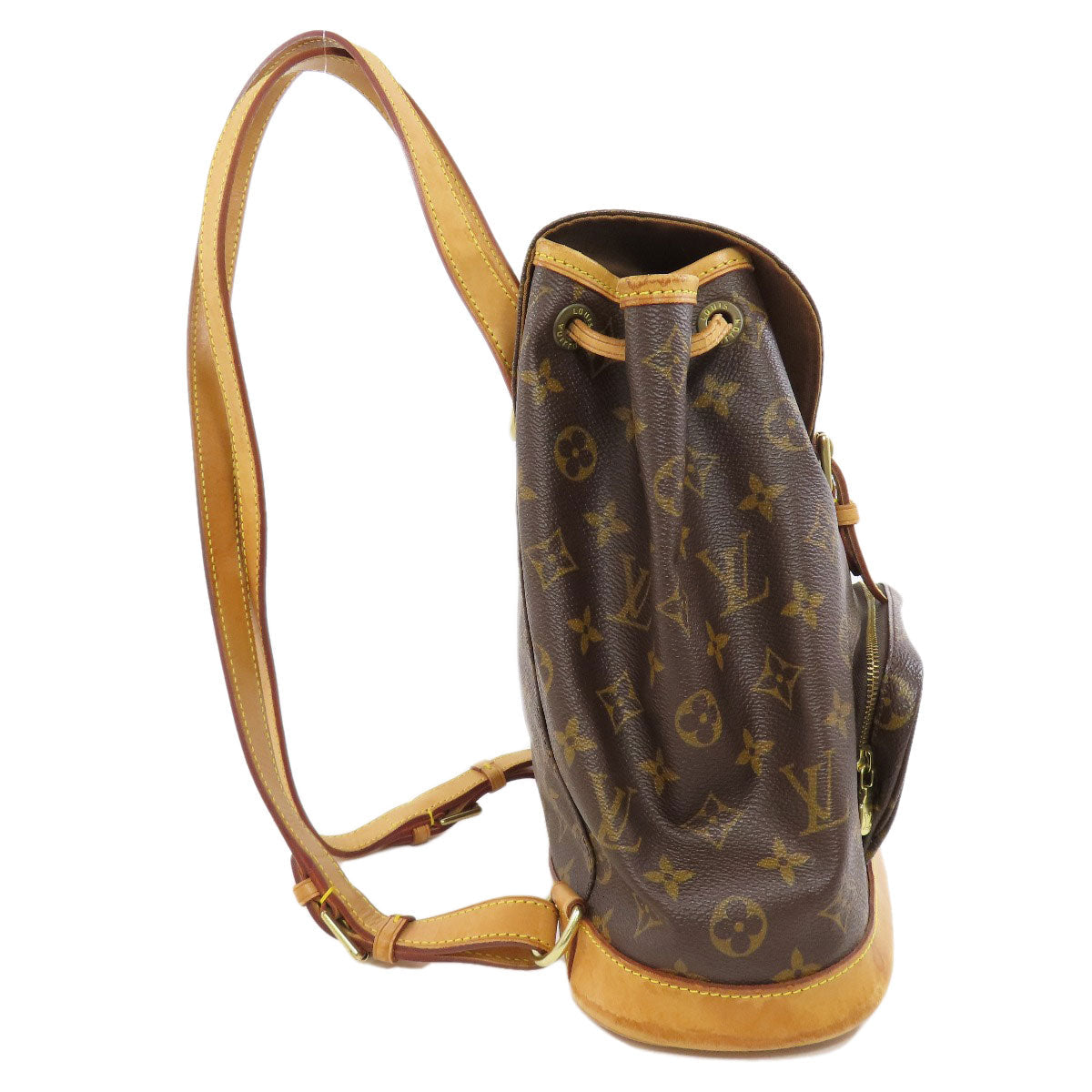 LOUIS VUITTON Backpack M51136 Monogram canvas Brown MontsourisMedium Women Used