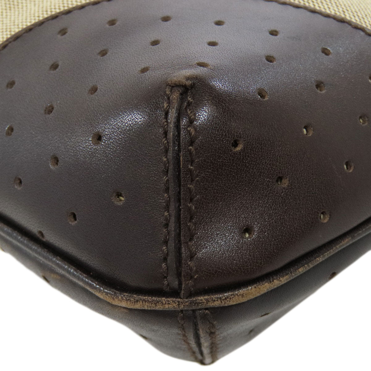 GUCCI Handbag 114875 canvas Brown Sherry Line Interlocking G Women Used