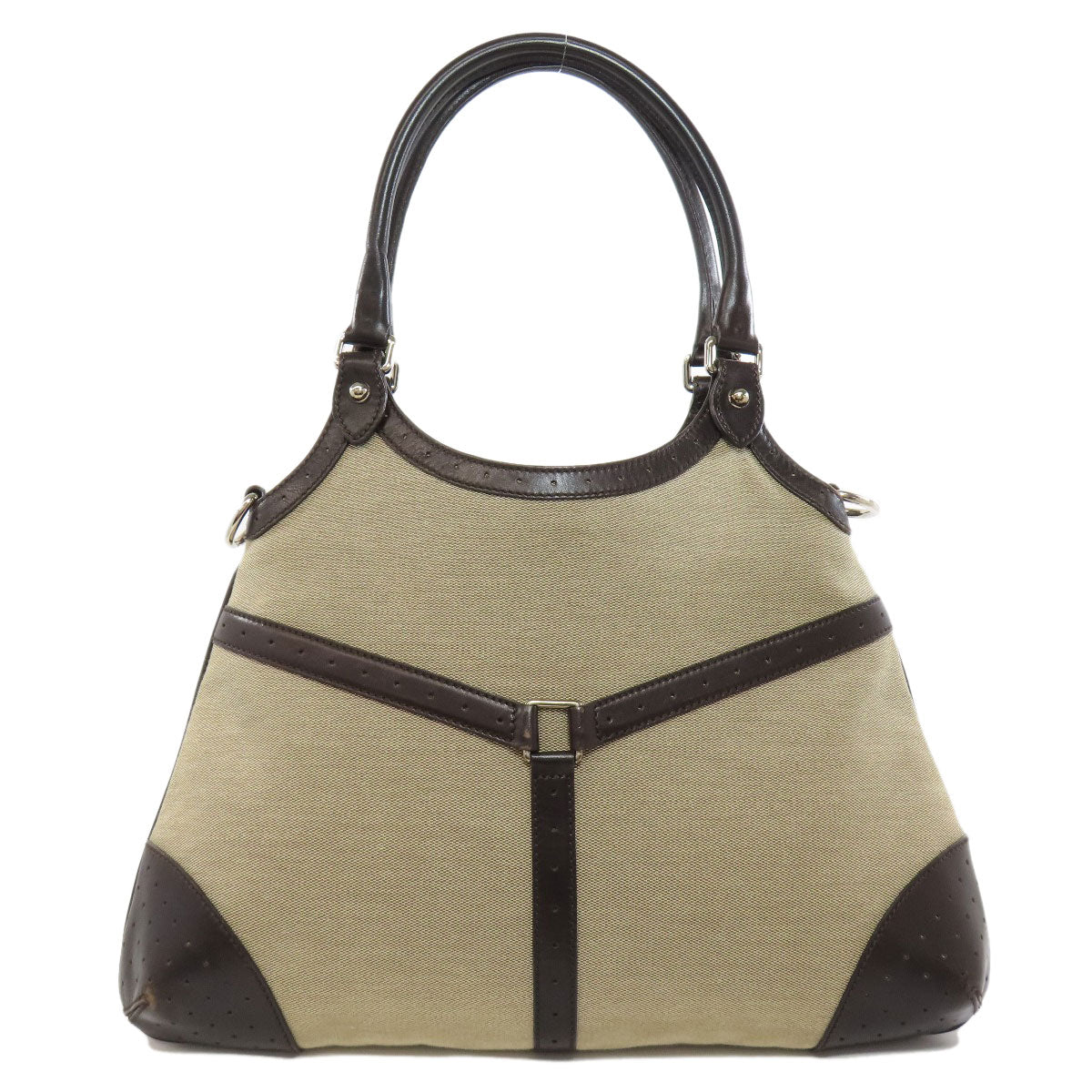 GUCCI Handbag 114875 canvas Brown Sherry Line Interlocking G Women Used