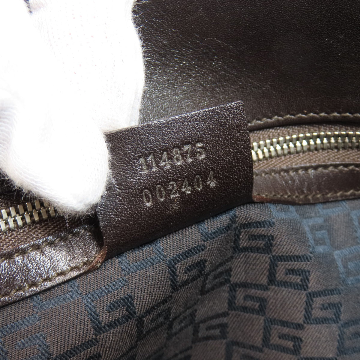 GUCCI Handbag 114875 canvas Brown Sherry Line Interlocking G Women Used