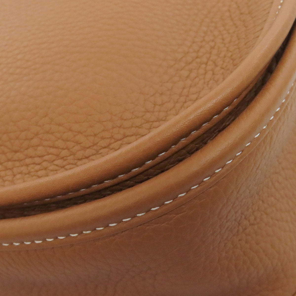 HERMES Shoulder Bag Taurillon Clemence Brown Evelyn 3 PM Gold Metal Women Used