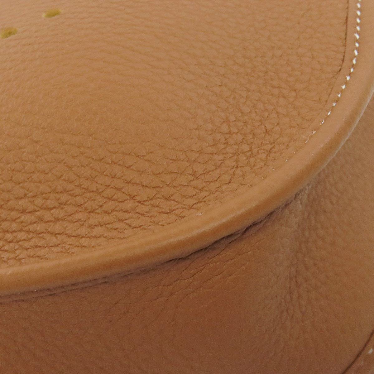 HERMES Shoulder Bag Taurillon Clemence Brown Evelyn 3 PM Gold Metal Women Used