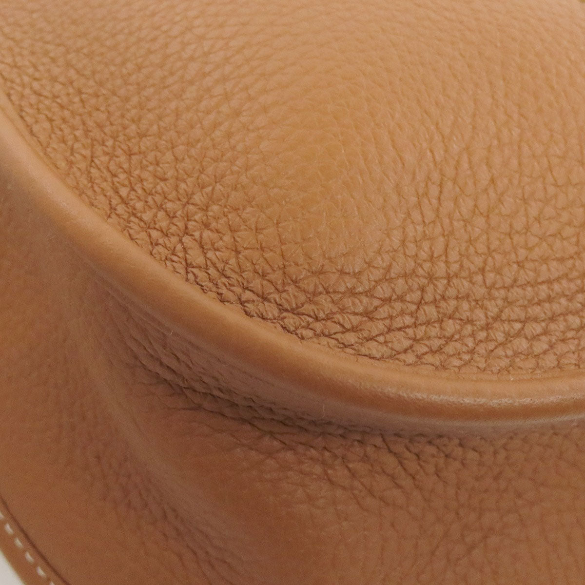 HERMES Shoulder Bag Taurillon Clemence Brown Evelyn 3 PM Gold Metal Women Used