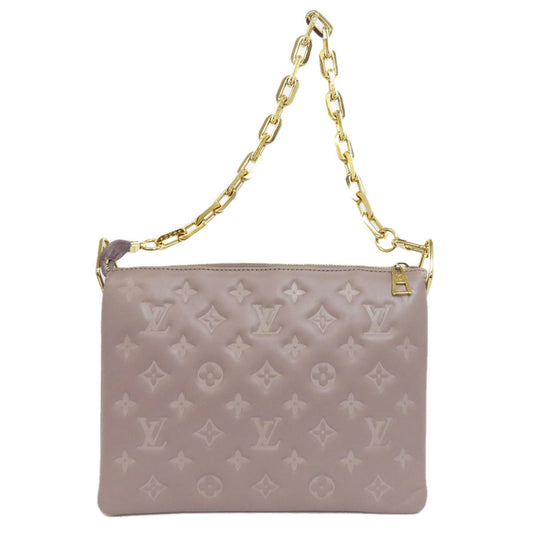 LOUIS VUITTON Handbag Lamb leather gray Kussan PM Women Used
