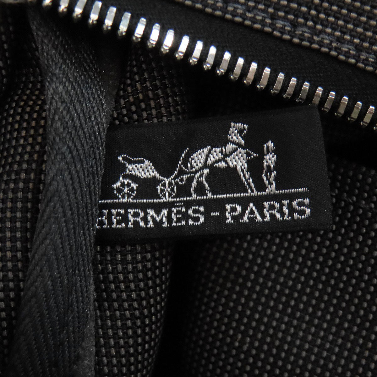 HERMES Tote Bag canvas gray Her LineGM Women Used