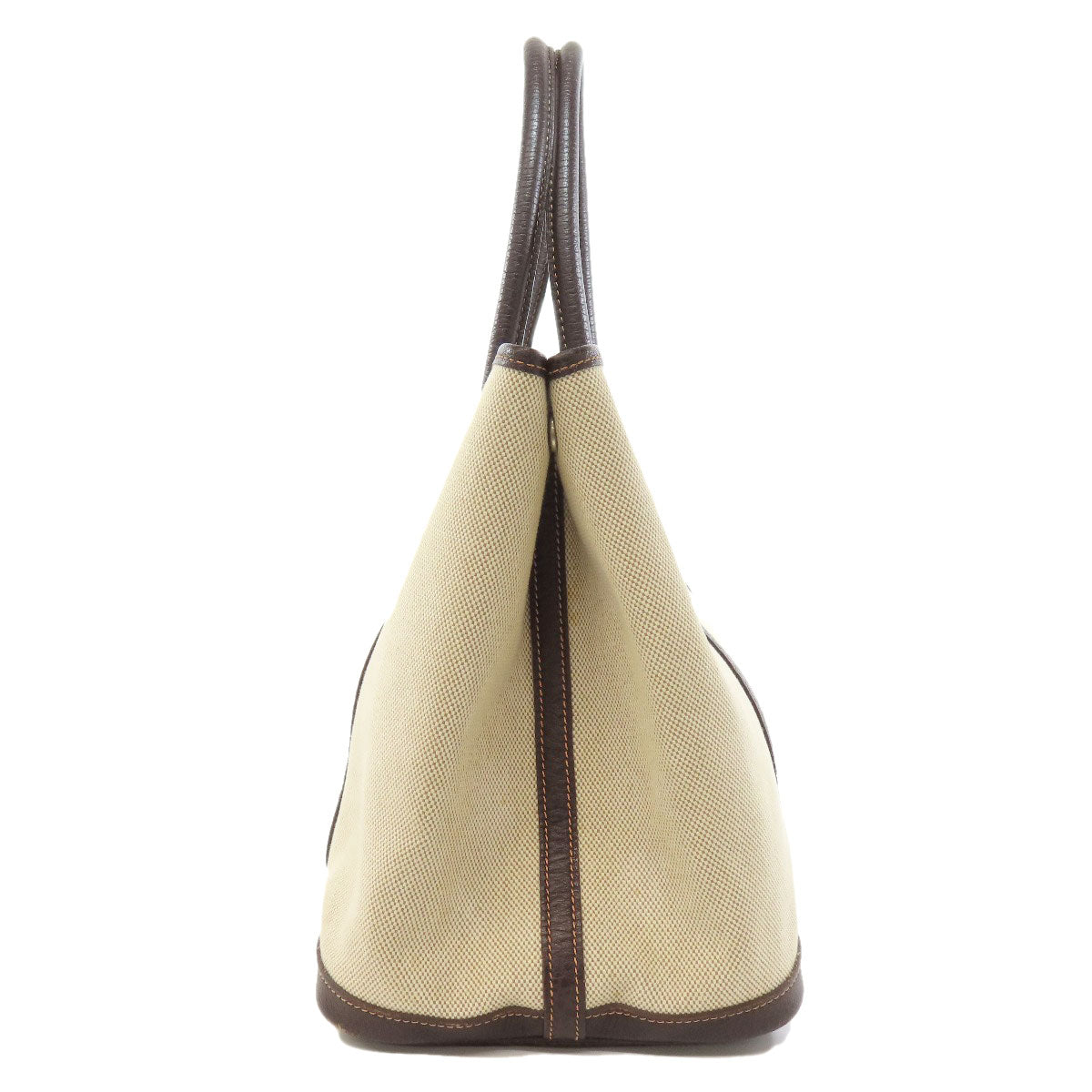HERMES Tote Bag Tower ash beige Garden Party PM SilverMetal Women Used