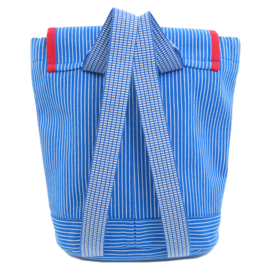 HERMES Backpack canvas blue Kids Horse Caval Color