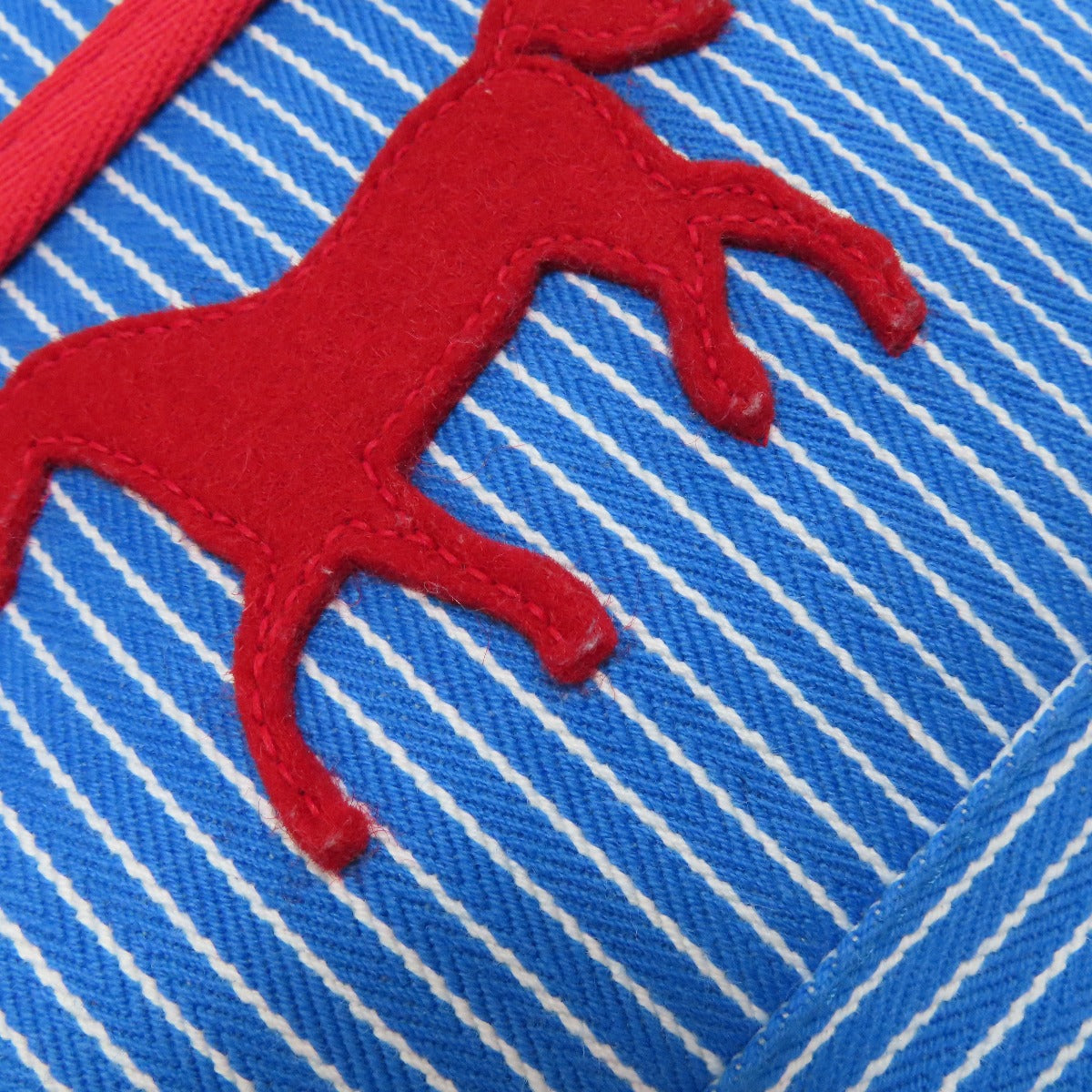 HERMES Backpack canvas blue Kids Horse Caval Color