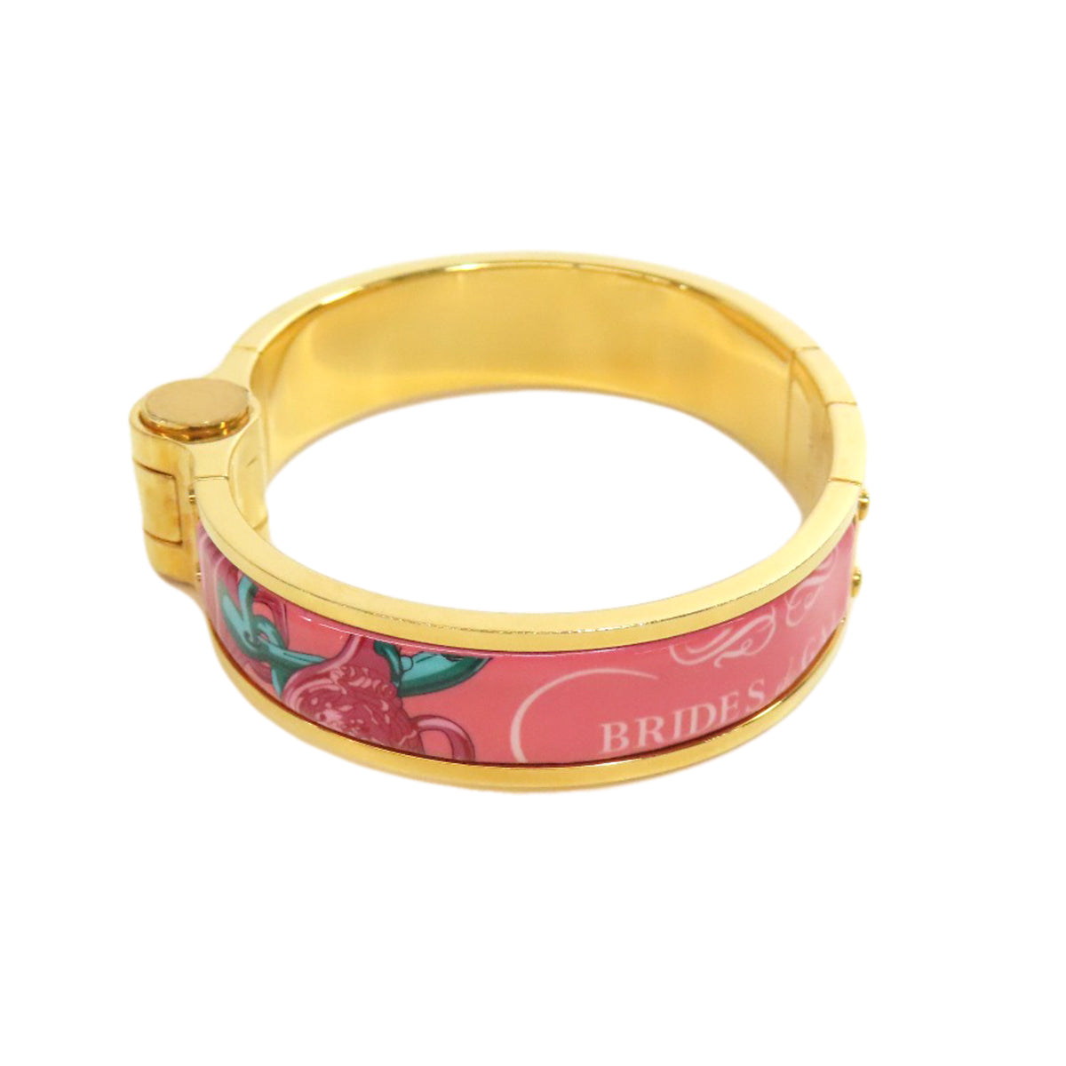 HERMES bracelet metallic gold Chaniere PM Women Used
