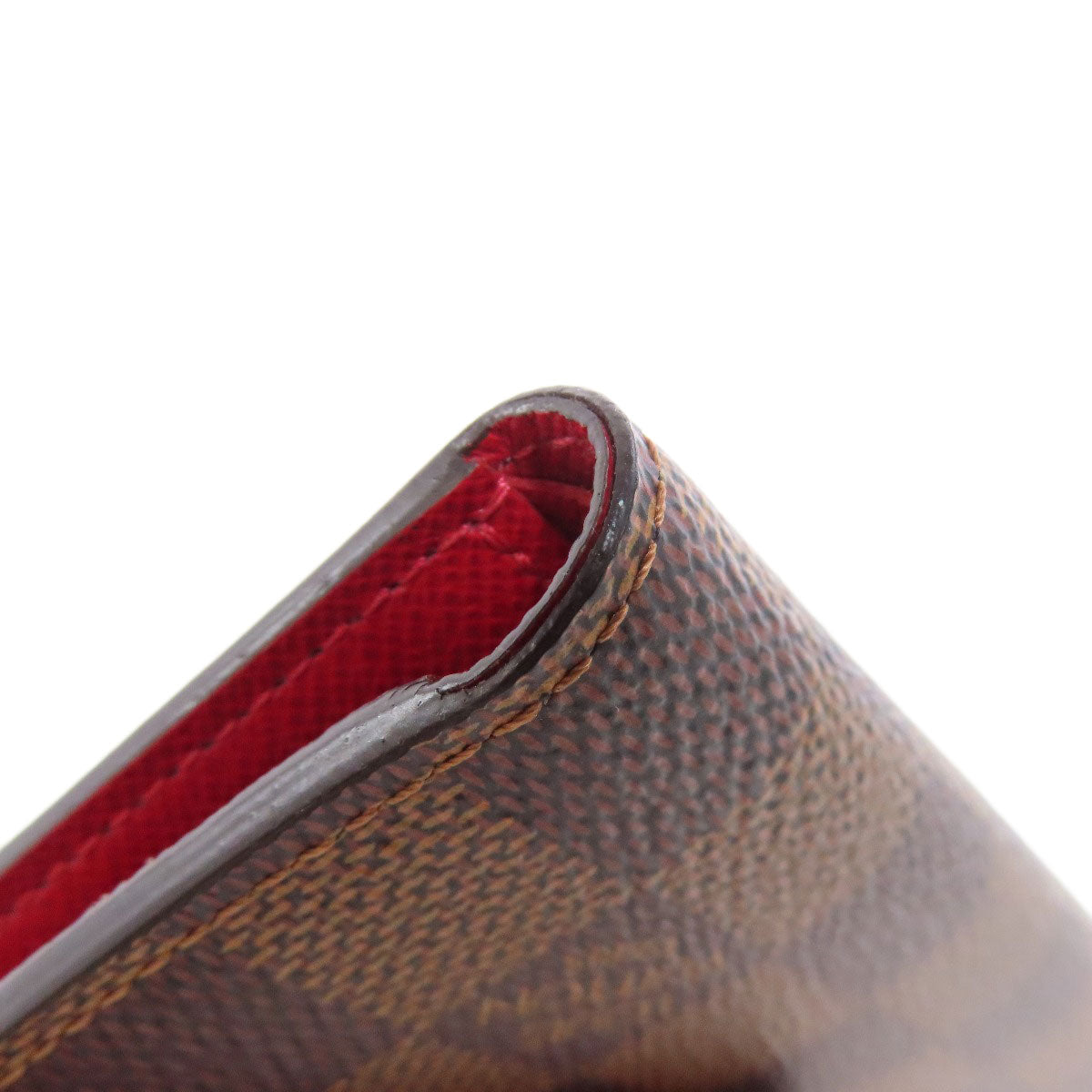 LOUIS VUITTON Bifold Wallet N41659 Damier canvas Brown Portefeuille Victorine Women Used