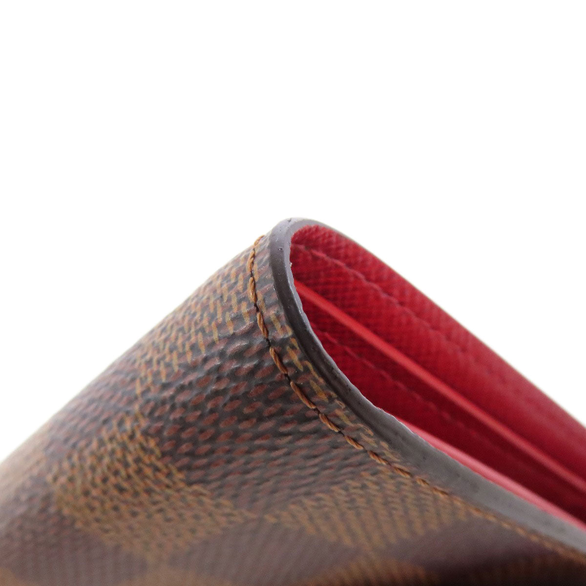 LOUIS VUITTON Bifold Wallet N41659 Damier canvas Brown Portefeuille Victorine Women Used