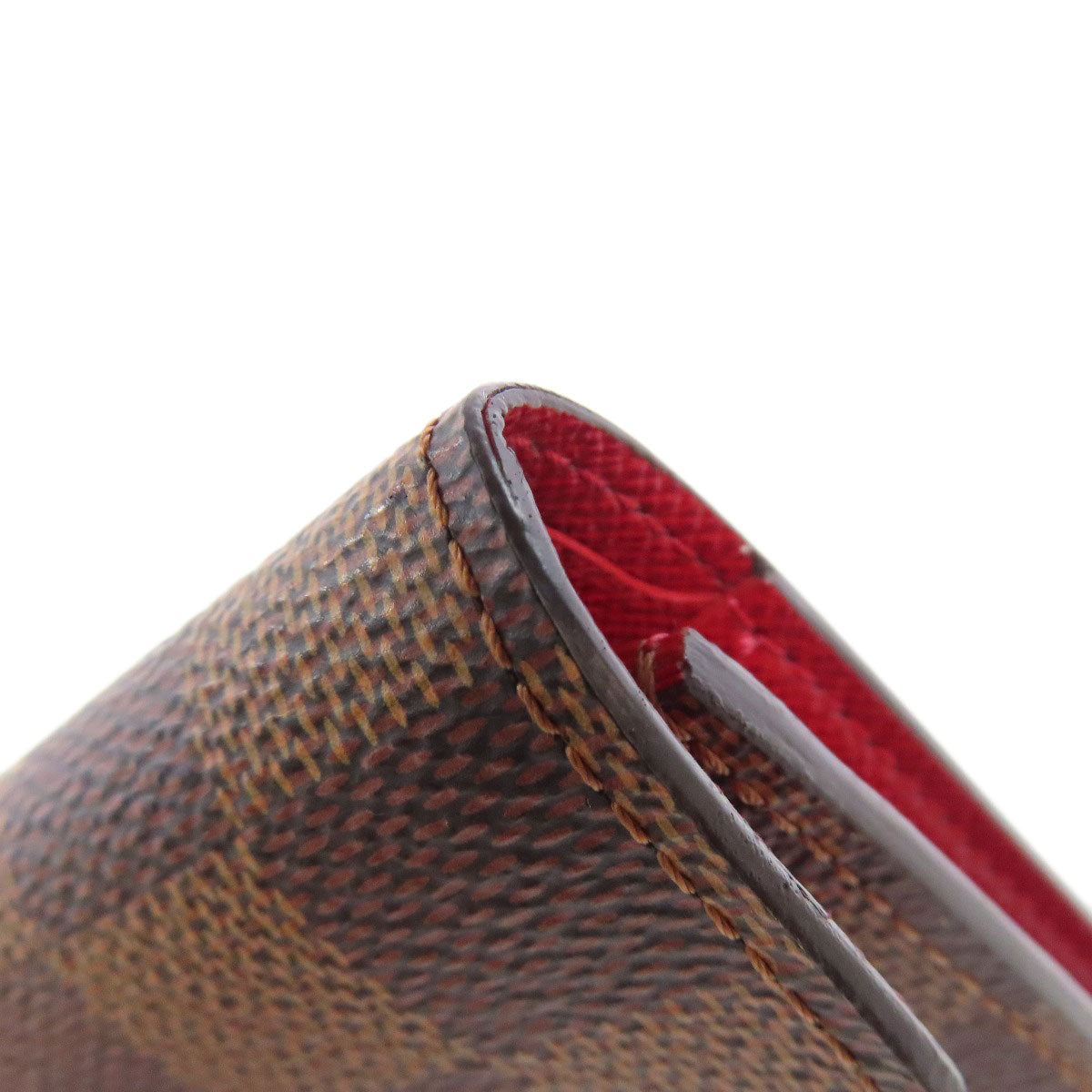 LOUIS VUITTON Bifold Wallet N41659 Damier canvas Brown Portefeuille Victorine Women Used