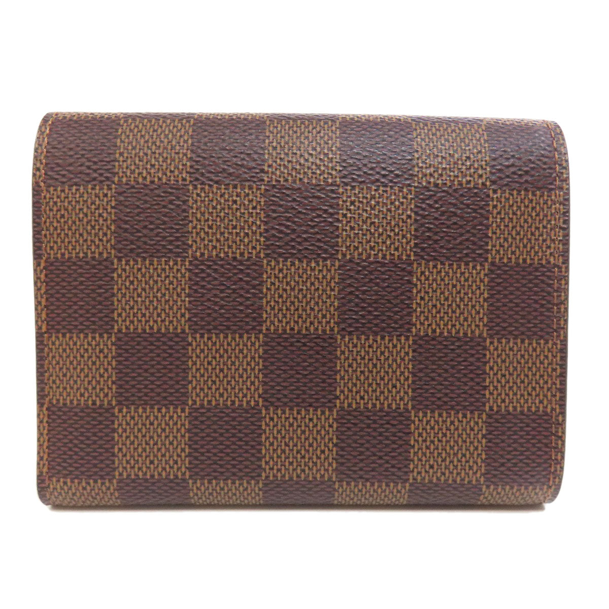 LOUIS VUITTON Bifold Wallet N41659 Damier canvas Brown Portefeuille Victorine Women Used