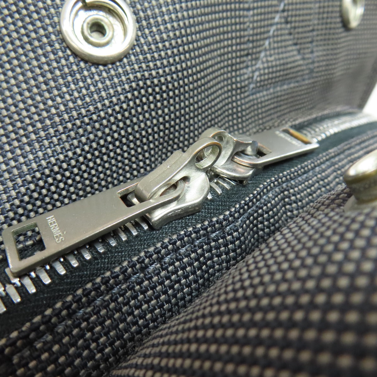 HERMES Backpack canvas gray Her Line add PM