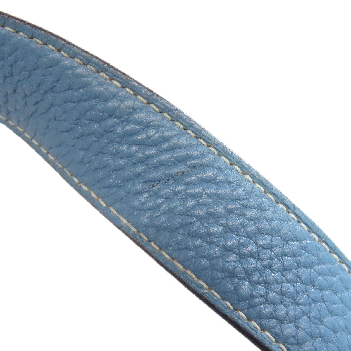 HERMES Handbag Taurillon Clemence blue Picotin Lock MM SilverMetal