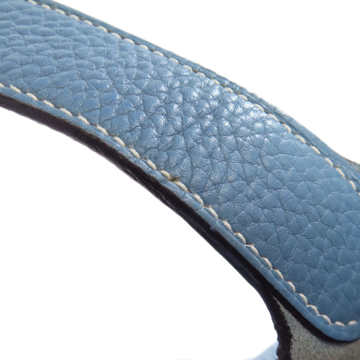 HERMES Handbag Taurillon Clemence blue Picotin Lock MM SilverMetal