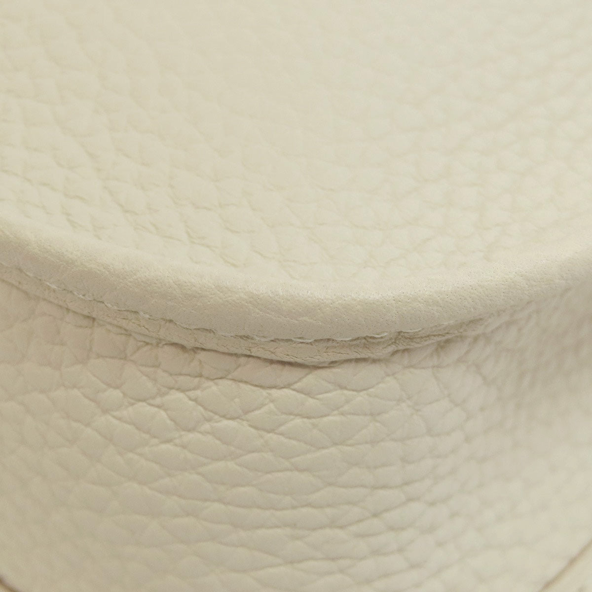 HERMES Shoulder Bag Taurillon Clemence white Evelyn TPM Amazone SilverMetal Women Used