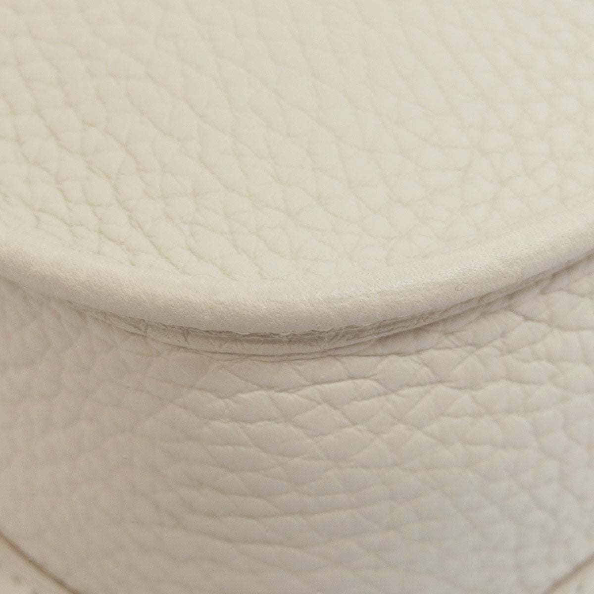 HERMES Shoulder Bag Taurillon Clemence white Evelyn TPM Amazone SilverMetal Women Used