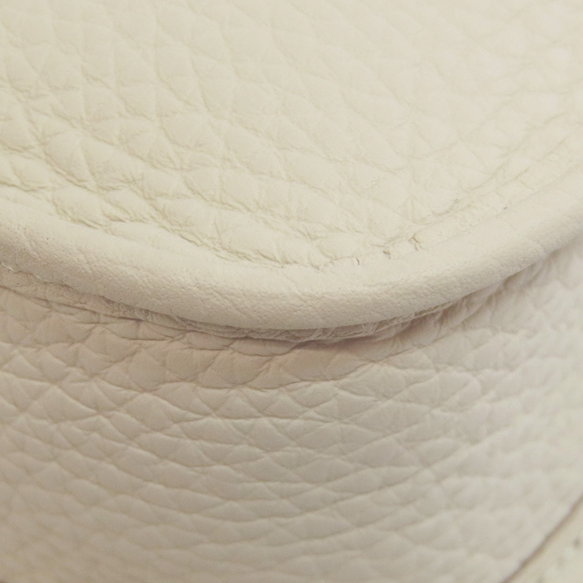 HERMES Shoulder Bag Taurillon Clemence white Evelyn TPM Amazone SilverMetal Women Used