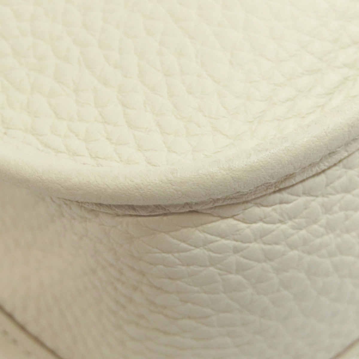 HERMES Shoulder Bag Taurillon Clemence white Evelyn TPM Amazone SilverMetal Women Used