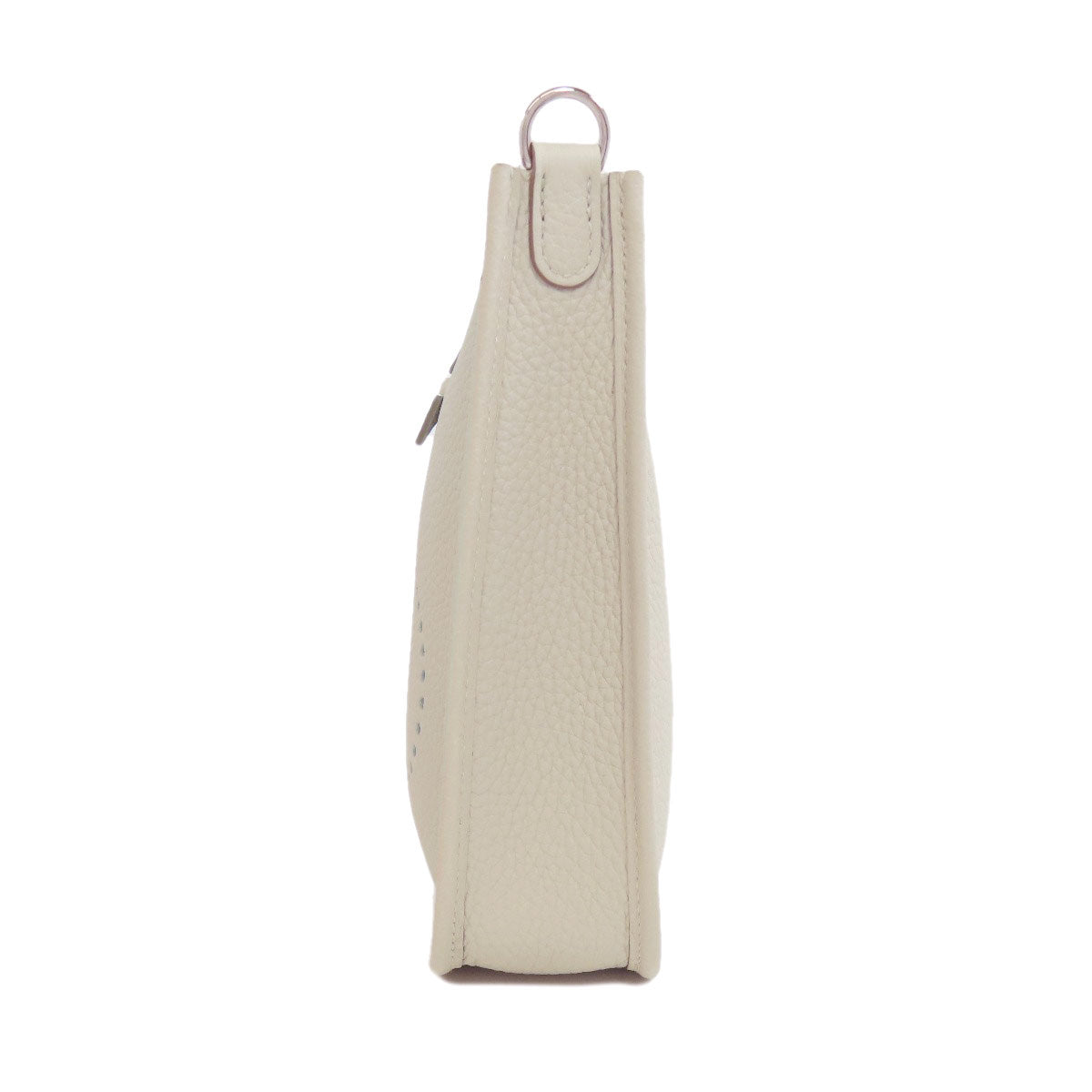 HERMES Shoulder Bag Taurillon Clemence white Evelyn TPM Amazone SilverMetal Women Used
