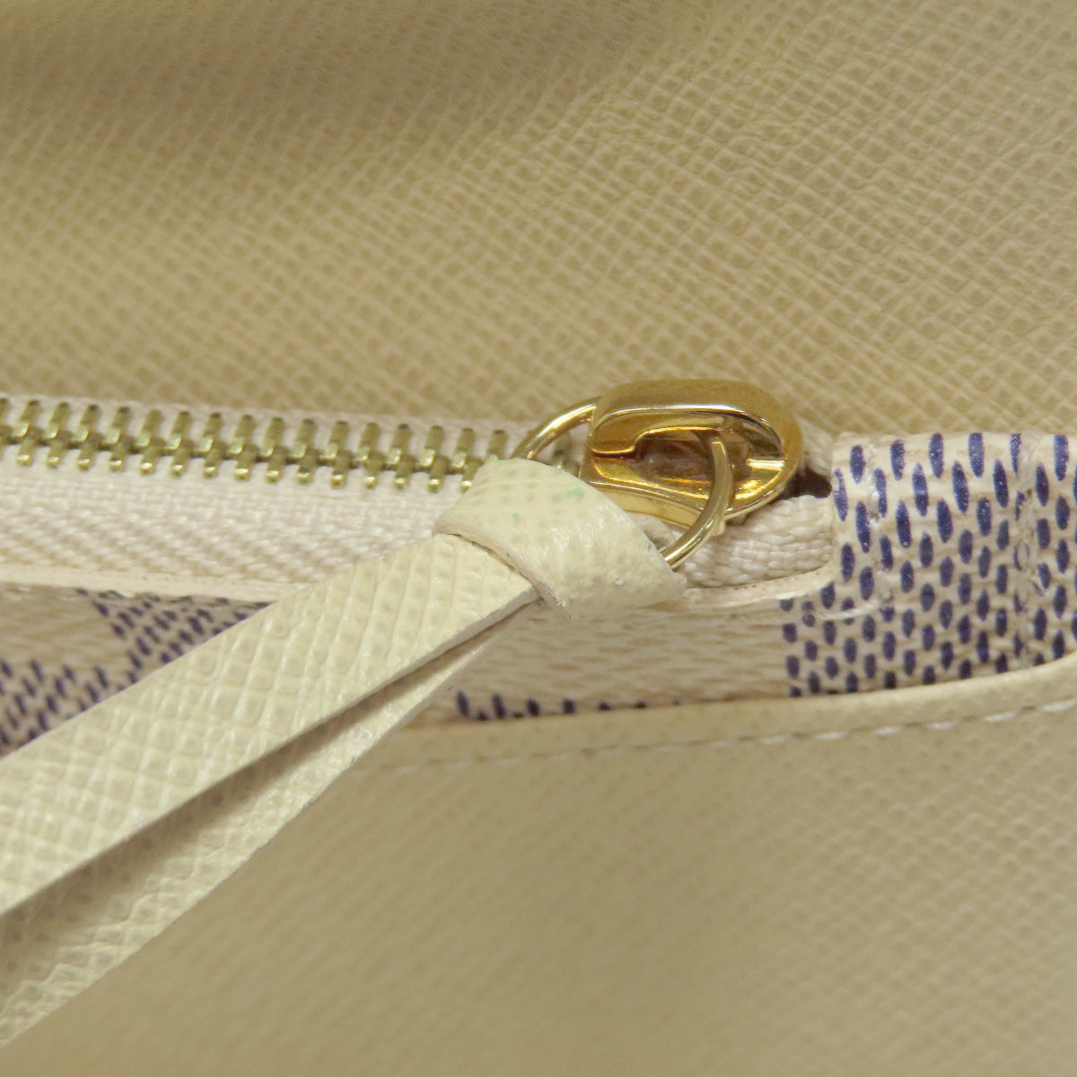 LOUIS VUITTON Bifold Wallet M63020 Damier canvas white Portefeuille Josephine Women Used