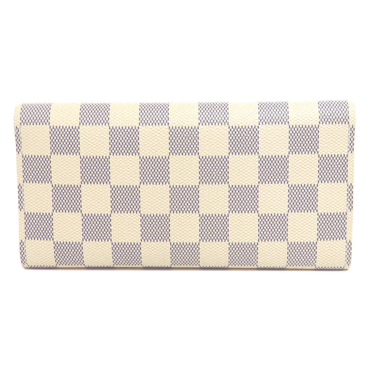 LOUIS VUITTON Bifold Wallet M63020 Damier canvas white Portefeuille Josephine Women Used